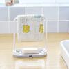 Kitchen Desktop Dish Towel Cleaning Sponge Holder Groove Organizer Storage Rack