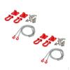 2Pcs/Set RC Crawler 1:10 Tow Hook & Trailer Axial SCX10 D90 D110 Parts