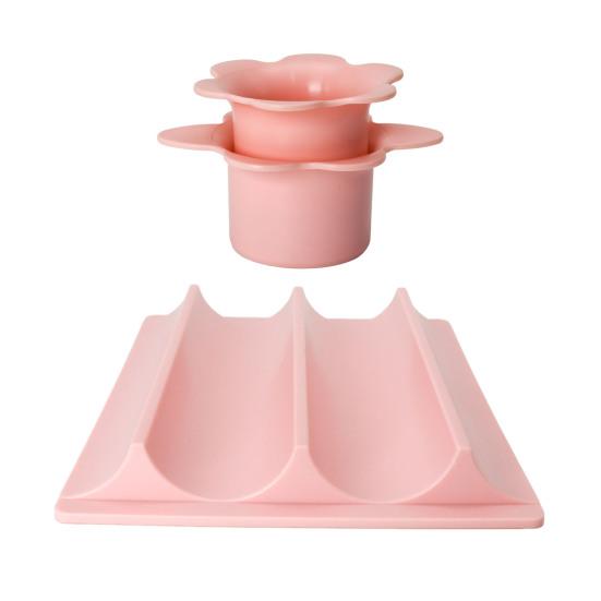 Cake Pop Cutter with Tray Round Cake Pop Mold 1.75" High-Capacity Dual-Cavity Tray Easy-Clean Cookie Mold Kit for Kitchen Bakery