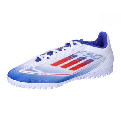 Футзальные кроссовки Adidas F50 Club TF Унисекс Взрослые NIR11 Обувь Синий Размер см Белый/Солнечно-красный/Яркий (IF1348) 26,0