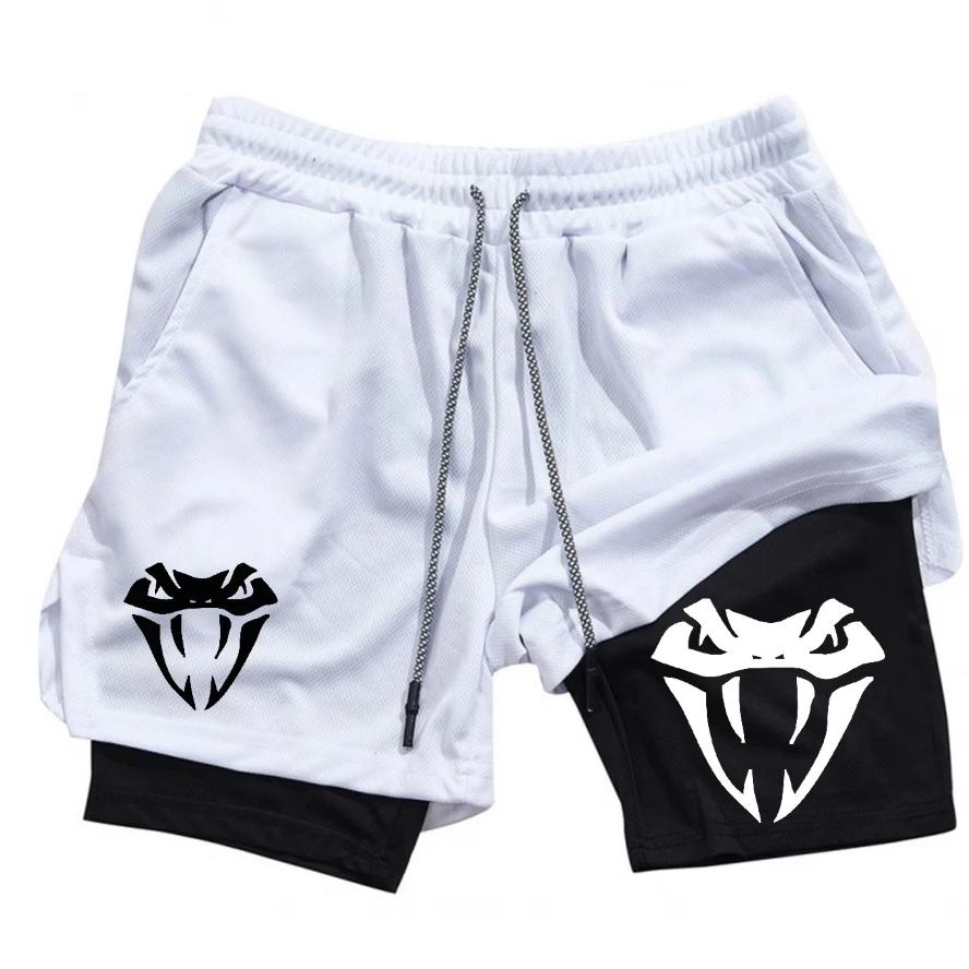 Snake Muay Thai Kick Boxing MMA Shorts Spider Men Women Unisex Double Layer Quick Dry Breathable Training Sport Gym Fitness Workout