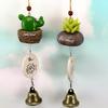 Creative Potted Plants Simulation of Pucculents Wrought Iron Metal Wind Chimes Ornaments Bells Birthday Gifts