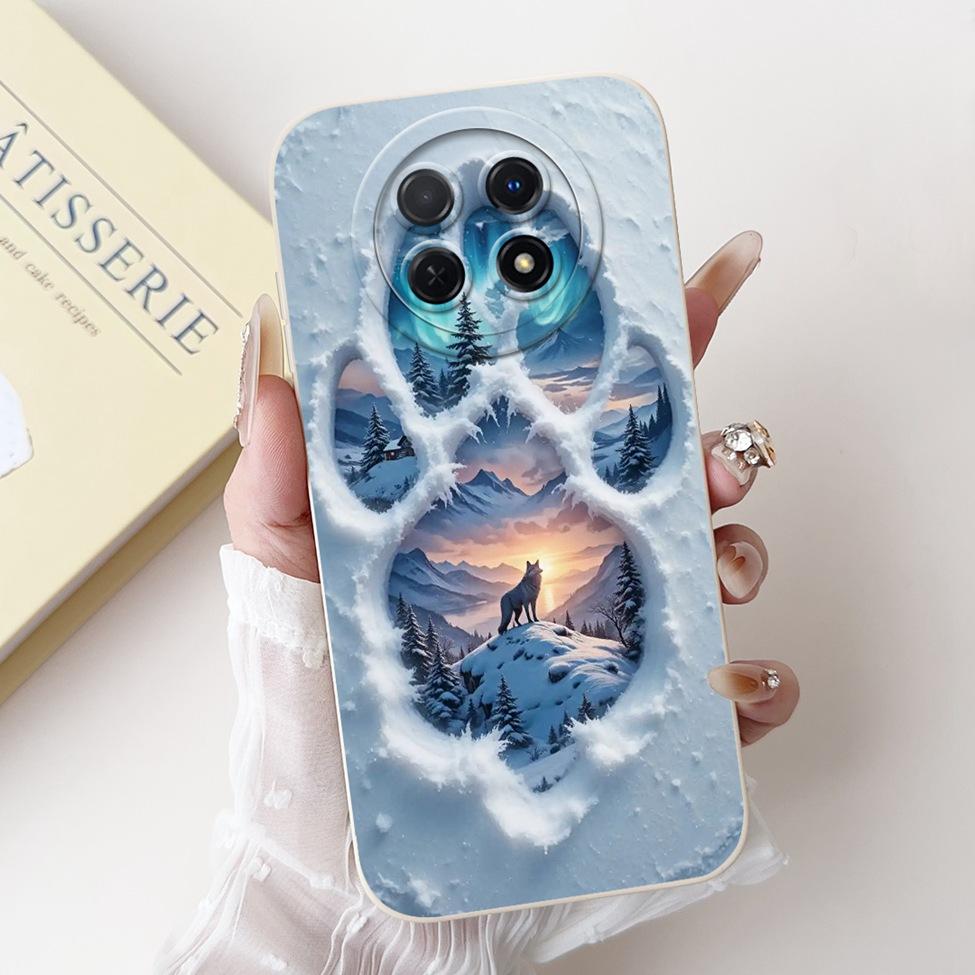 For Realme 12 5G Case For Realme 12X 5G Cover RMX3998 Luxury Fashion Flowers Kawaii Girl Cute Cat Shockproof Phone Case Funda