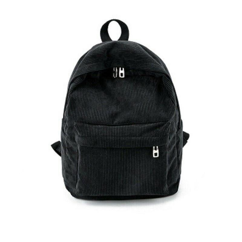 Женский вельветовый рюкзак на молнии, рюкзак для девочек, сумка через плечо, дорожная сумка