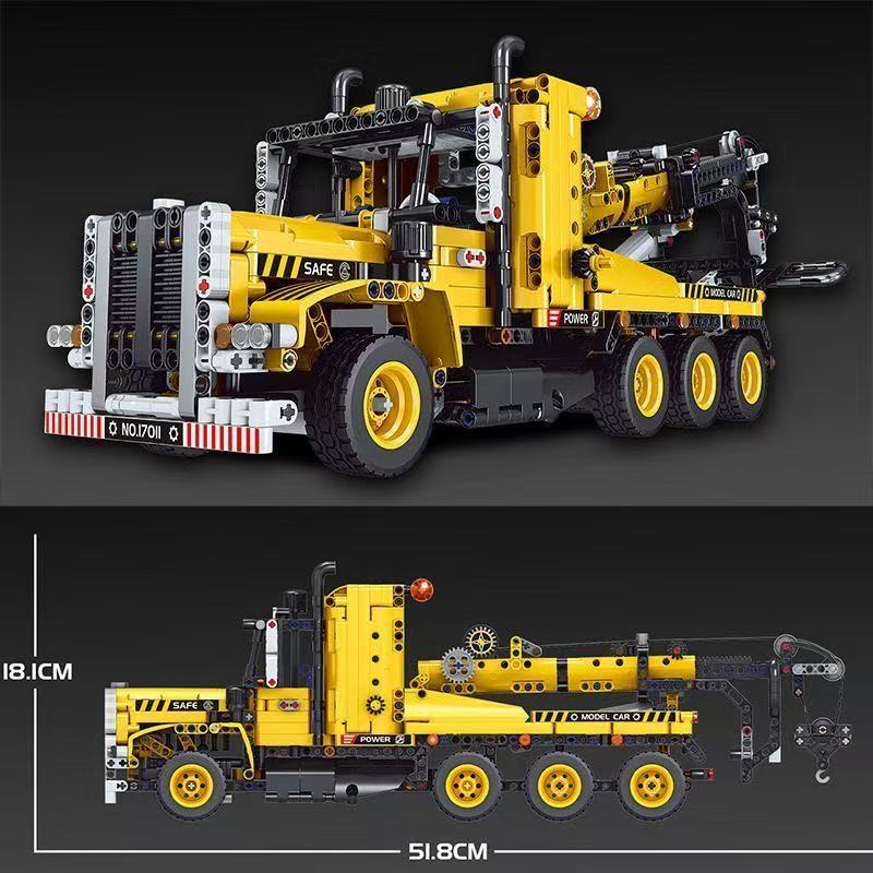 Mould King 17011 Технический Грузовик Игрушки The MOC-43434 Эвакуатор Строительные Блоки Сборка Машина Кирпичный Набор Детский Рождественский Подарок