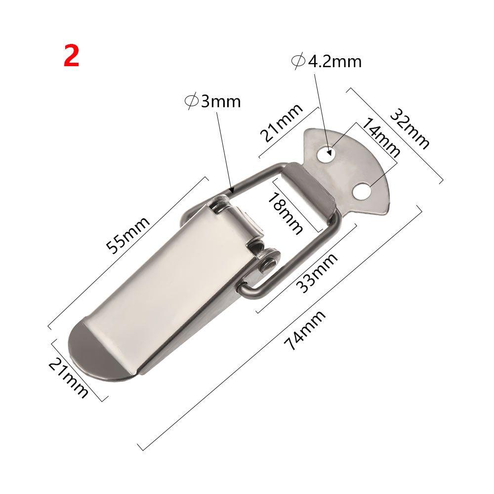 1PC Door Window Cabinet Box Case  Spring Hardware  Hasp Lock Luggage Accessories Box Buckle