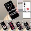 Смешной чехол для телефона I Love Nursing для Samsung Galaxy note 10 pro S26 Ultra S23 S24 FE S25 S21 S22 PLUS противоударный