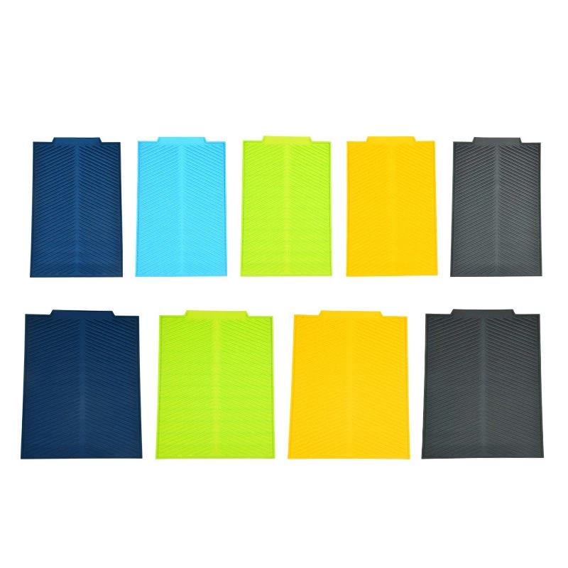 Non-slip Kitchen Silicone Drain Pad Storage Dish Cup Drying Mat Drainer Tray Anti-scald Potholder Placemat