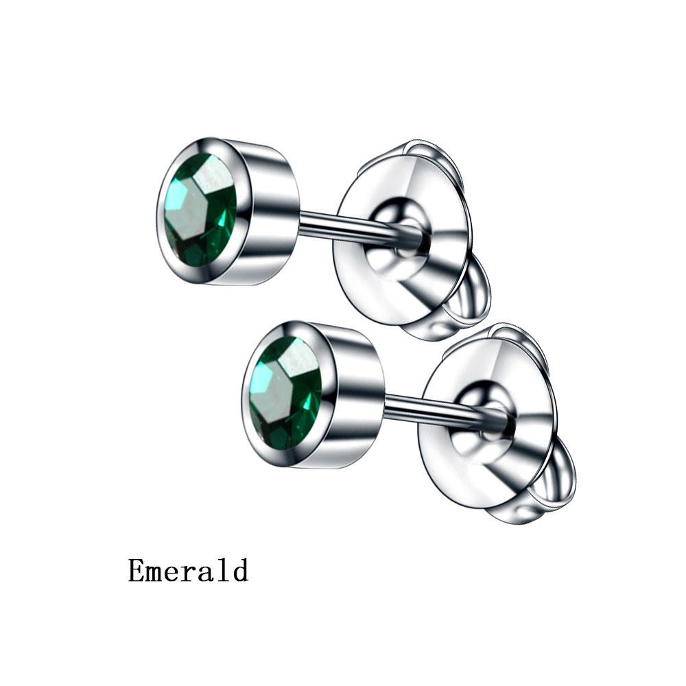 2 шт./1 пара ювелирных изделий для тела серьги-гвоздики с драгоценными камнями серьги для прокалывания хряща уха золото/серебро пистолет для камней по знаку зодиака 316 нержавеющая сталь аксессуары для козелка