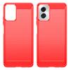 Для Motorola Moto G Power (2024) ТПУ Чехол для телефона Пылезащитный Чехол для телефона с текстурой углеродного волокна