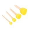 4Pcs Wooden Handle Stencil Sponge Foam Brush Furniture Craft Art Painting Tool