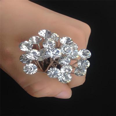 20 шт., прозрачные хрустальные стразы, стразы, свадебные заколки для волос для выпускного вечера, заколка для волос