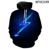 Spring Autumn New Men Women Hoodies Lightning 3D Printed Streetwear Pullover Long Sleeve Sweatshirts Clothes Jacket