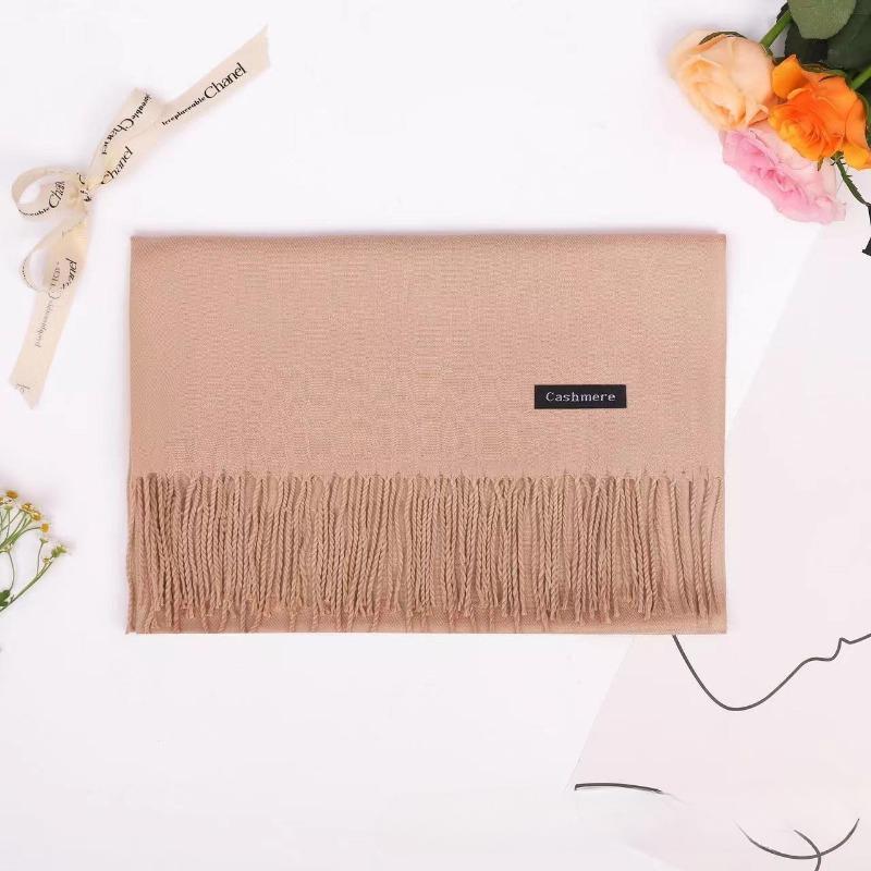 Autumn and Winter Female Scarf Cashmere Women Solid Color Long Tassel Lady Wraps Shawls