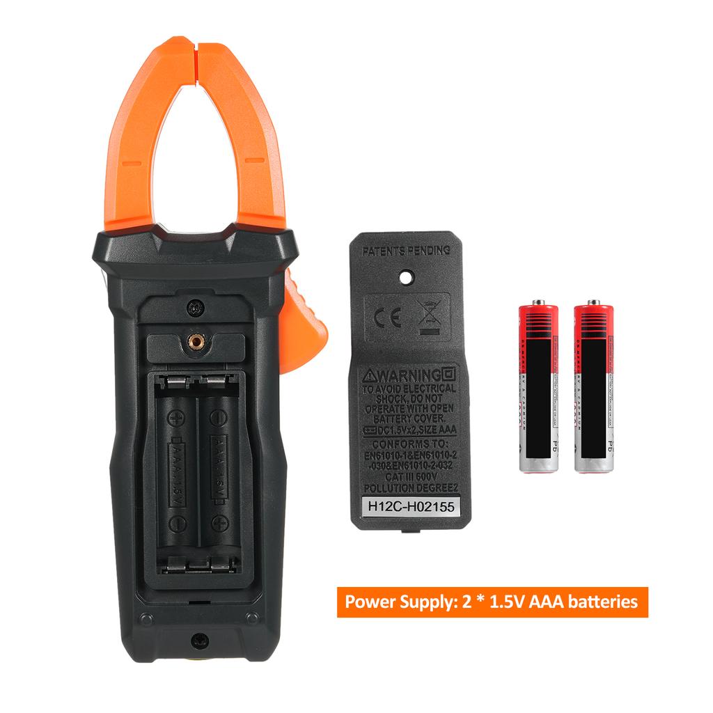 Digital Clamp Meter Multimeter Tester 6000 Counts with Backlight Measures AC Current ACDC Voltage