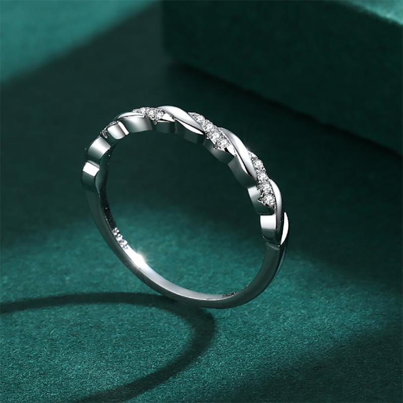 Простые кольца из стерлингового серебра 925 пробы для серег, модные кольца с цирконом AAAA, обручальные свадебные кольца, подарки на день рождения, День святого Валентина