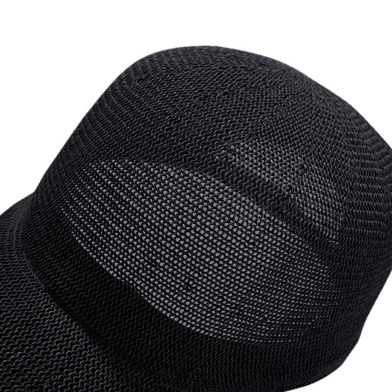 Женская однотонная регулируемая шляпа от солнца из бумажной соломы, дышащая бейсболка