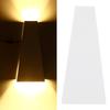 Modern Minimalist Up and Down Wall Light Trapezoid LED Wall Lamp with Warm Light AC85?265V White