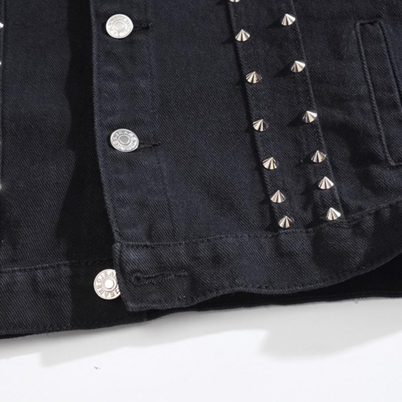 Жилет для мужчин, мужской джинсовый жилет без рукавов, байкерская куртка, рубашка, жилет, потертый джинсовый топ, жилет в стиле панк-рок