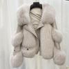 Winter New Women's Imitation Fox Hair Cotton Casual Fashionable Fur Coat Loose and High Quality Imitation Fur Coat