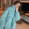 Women's Winter Jacket Corduroy Puffer Short Down Jacket Warm Quilted Cotton Coat Stand Collar Outerwear for
