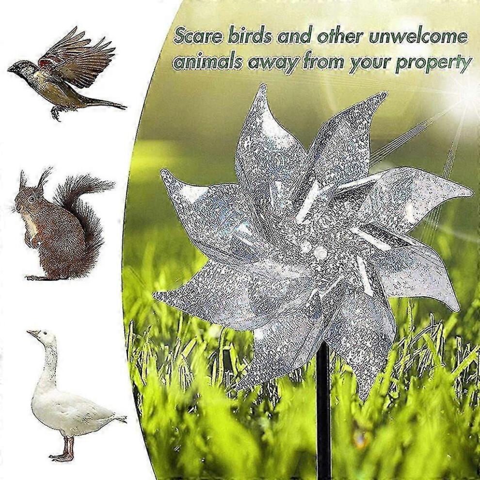 5 Pieces Reflective Bird Repeller, Pinwheel, Pinwheels Bird Repeller, Protect Garden Orchard Farm Yard