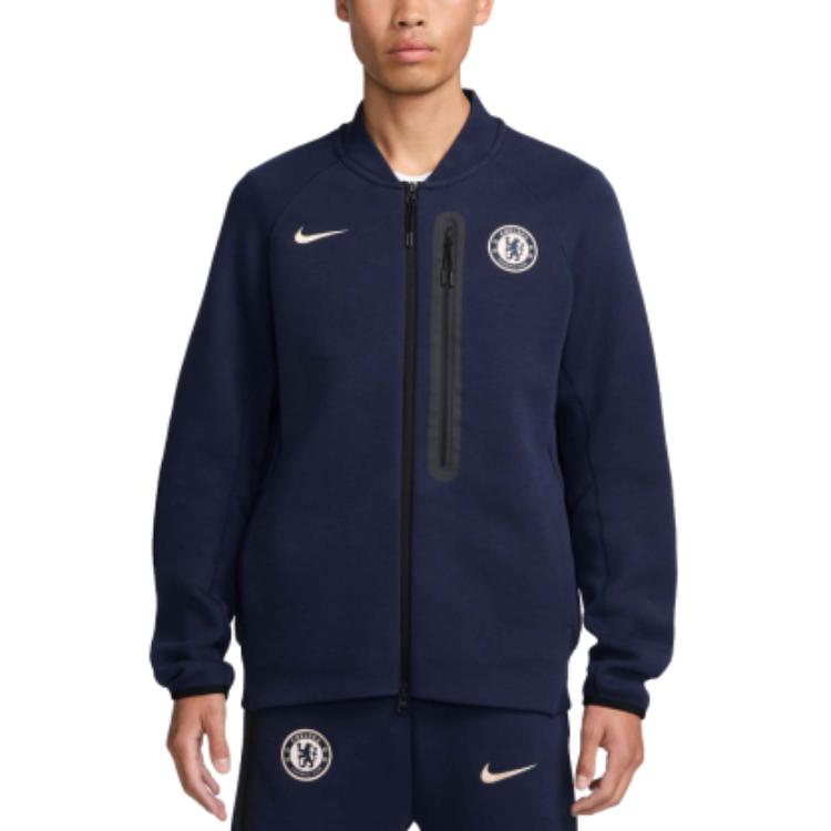 Nike Мужская куртка Chelsea FC Tech Fleece N98, синяя, FZ7266-451