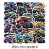 50 Pieces Monster Truck Stickers - Cool Cartoon Bigfoot Truck  Car Graffiti Decals For Handbook Motorcycle Animeworlds Store