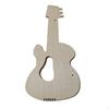Cutout Wooden Guitar Unfinished Toy DIY Painting for Birthday Party