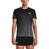 Under Armour Футболка с круглым вырезом UA Rush Gradient Logo Print Мужские топы Черные 1378403-002