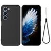For TECNO Spark 40 Pro 4G Liquid Silicone Case Phone Back Cover with Hand Strap