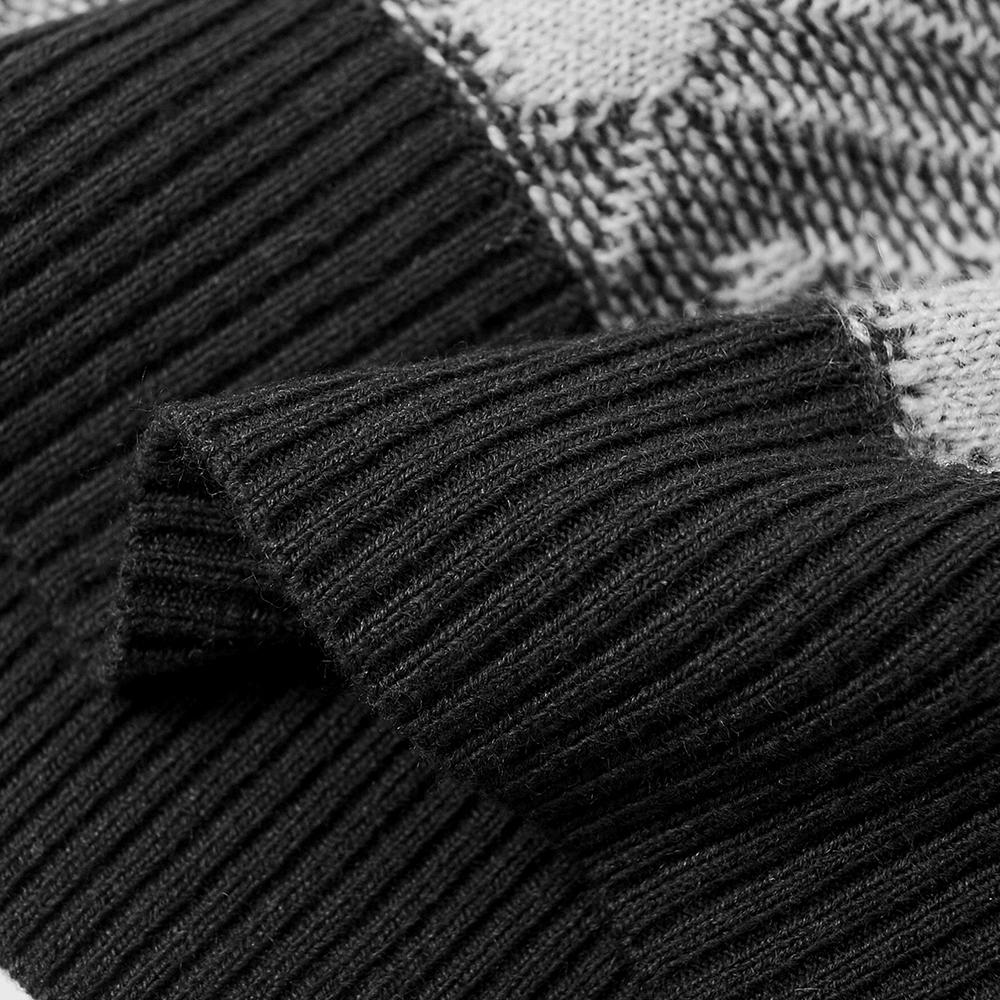 Мужской винтажный свитер с круглым вырезом и пуловером с длинными рукавами