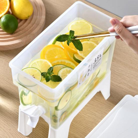 1 комплект, 3,5 л чайник для холодной воды со съемной крышкой, приподнятое основание, конструкция с пряжкой, легко открывается, морозостойкий кувшин для холодной воды, кухонные принадлежности