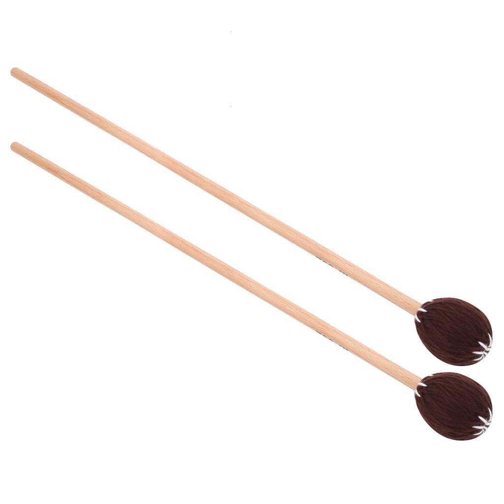 1 Pair Marimba Stick Mallets Beech Handle   Instrument Accessories Blended Yarn