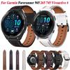 22 мм ремешок для Garmin Forerunner 965 265 745 255M, ремешок для часов, кожаный браслет, Vivoactive 4, Venu 2 3, сменный браслет Correa
