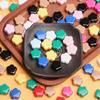 10 шт. 14,5 мм модные бусины в форме цветка 14,5 мм акриловые пятилепестковые бусины в форме цветка россыпью DIY ювелирные изделия аксессуары ожерелье браслет серьги материалы изготовление