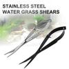 Прямые Изогнутые Ножницы из Нержавеющей Стали с Пружиной Водный Инструмент Пружинные Резы Водная Трава Для Водных Растений и Аквариумов Ножницы