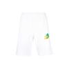 Brush Arrows Raw-Cut Shorts White/Multi Men Streetwear OMCI006S23FLE0020184
