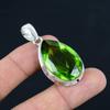 Natural Faceted Peridot Gemstone Pendant, 925 Sterling Silver, Pendant Jewelry, Handmade Silver Pendant Jewelry for Gift, Easter Gift
