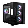 Корпус ПК без блока питания - THERMALTAKE - View 380 XL TG ARGB - Средняя башня - Формат ATX - 4x120мм A-RGB в комплекте - Черный