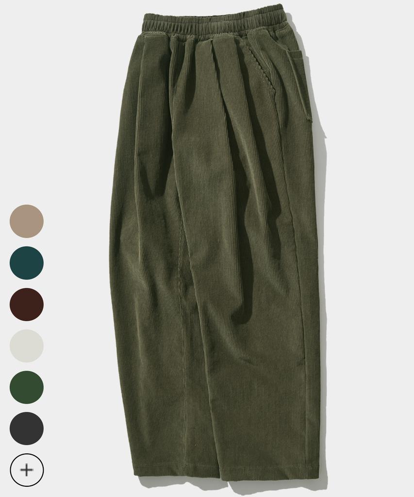 FP142 Midwhale Corduroy Wide Pants 8 Styles Khaki Sjlp1382