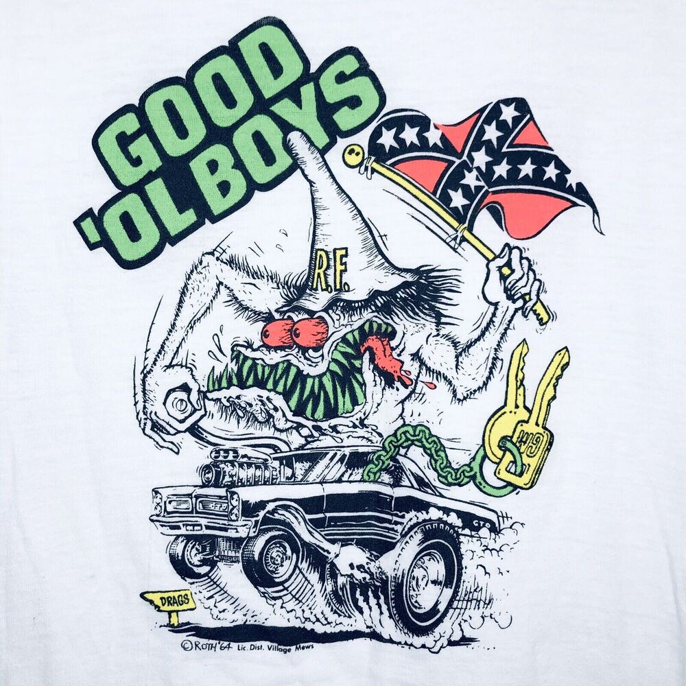 Rat Fink 1964 Ed Big Daddy Roth Хот-род Дрэг-кар Футболка Унисекс Футболка