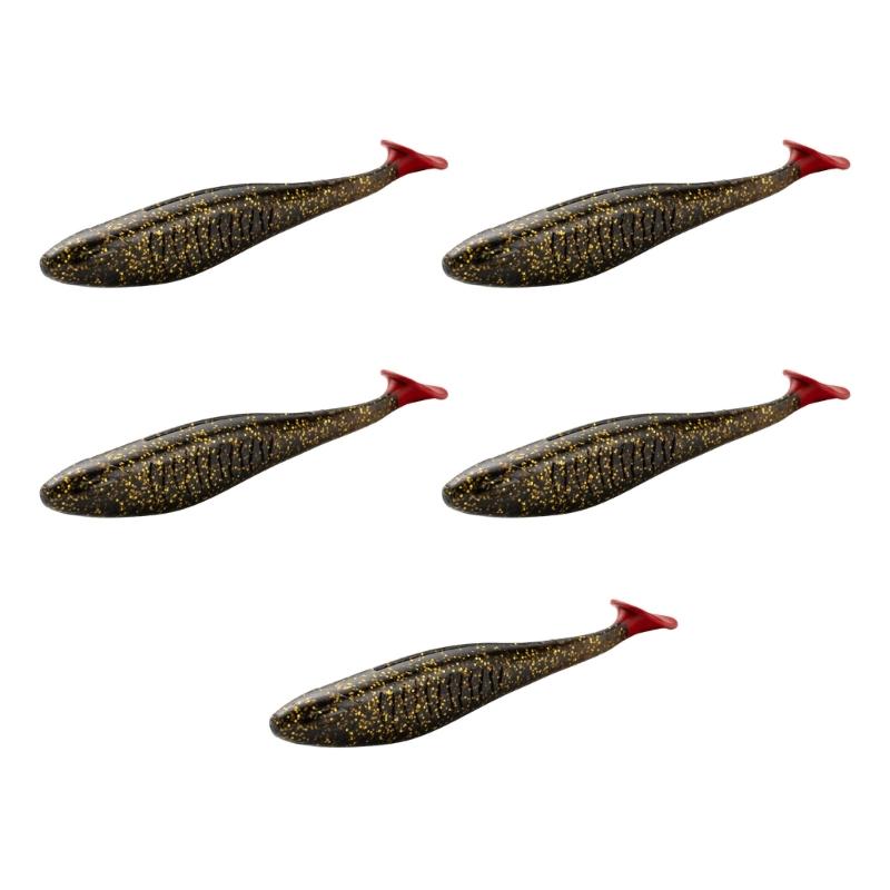5 шт. Искусственные приманки Рыболовные приманки Swimbait с хвостовым лепестком для ловли форели и судака Приманки для ловли в соленой воде