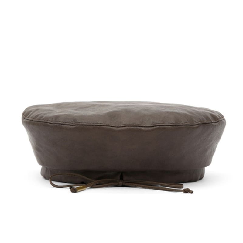 UNDERCONTROL СТУДИЙНЫЙ ПЛАТОК БЕРЕТ / РЕМЕШОК / КОЖА / коричневый