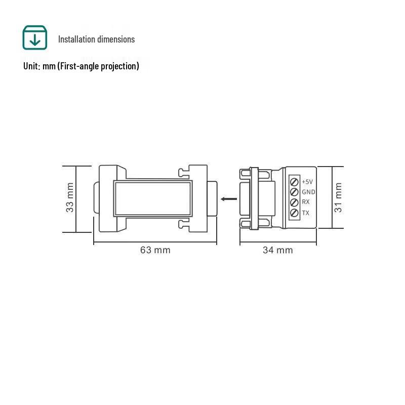 Серийный преобразователь Maiwei RS232 в RS485/422