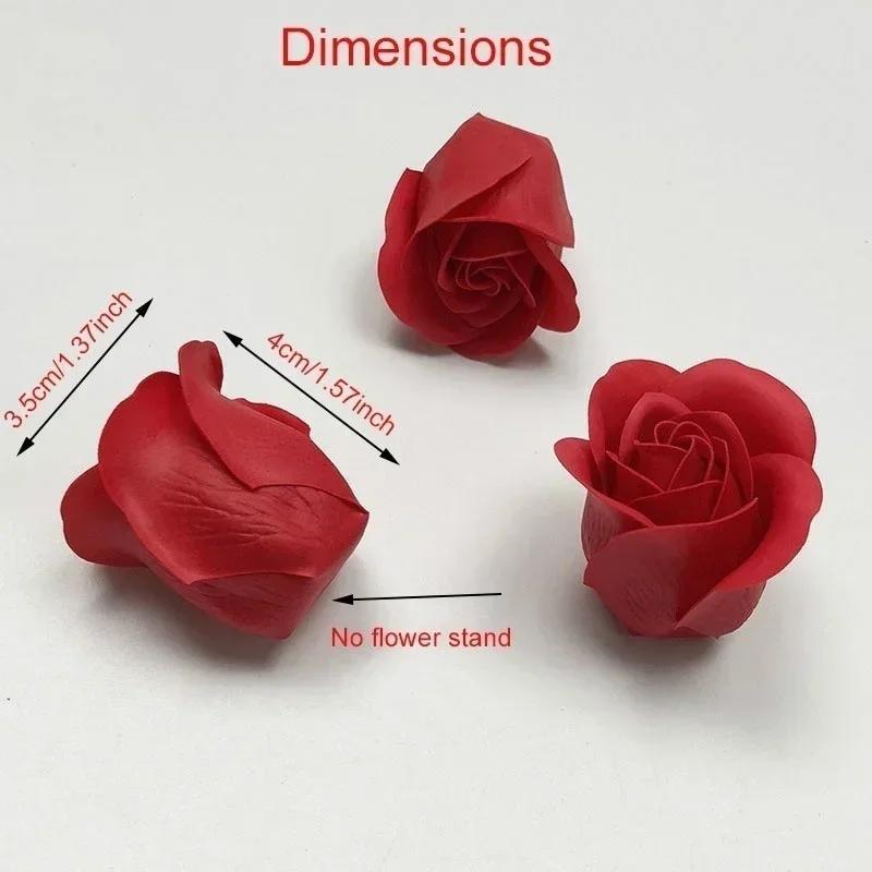 Valentine's Day Gift for Girlfriend 81 Rose Soap Flowers Without Base and Fragrant DIY Soap Flower Decoration Gift Box Soap Rose