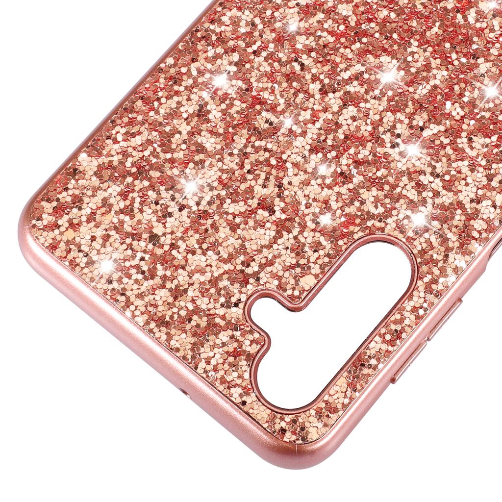 For Samsung Galaxy A16 5G/4G Case TPU+PC Sparkling Glitter Phone Back Cover