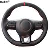 Ручная прошивка Накладка на руль автомобиля Обмотка Volant Funda Volante Для MG ZS HS 2017 2018 2019 2020 MG GS 2016-2020 Автомобильные аксессуары