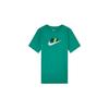 Kids T-Shirt Letter Round Neck Casual Short Sleeve Kids Tops Green FN3713-324