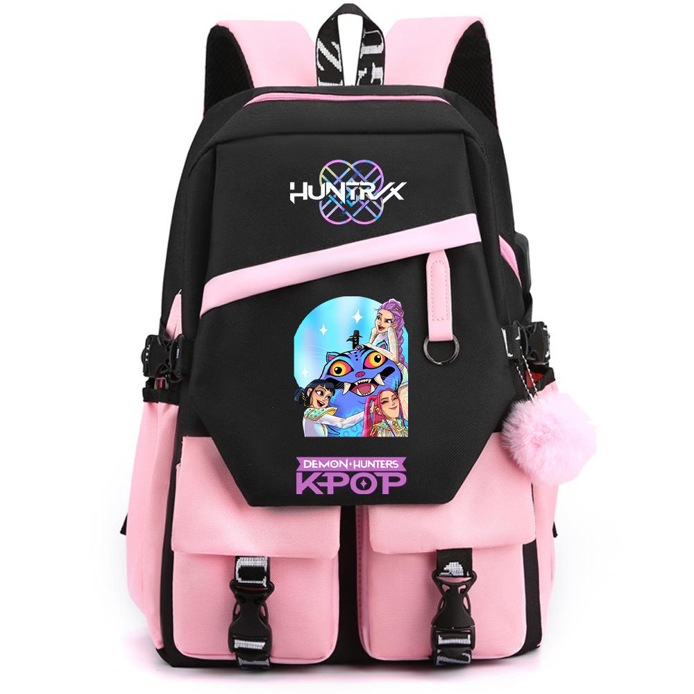 Anime Demon Hunters Printed Large Capacity Backpack for Teenger Student Girl Boy Schoolbag Bookbag Women Waterproof Travel Bag Gift